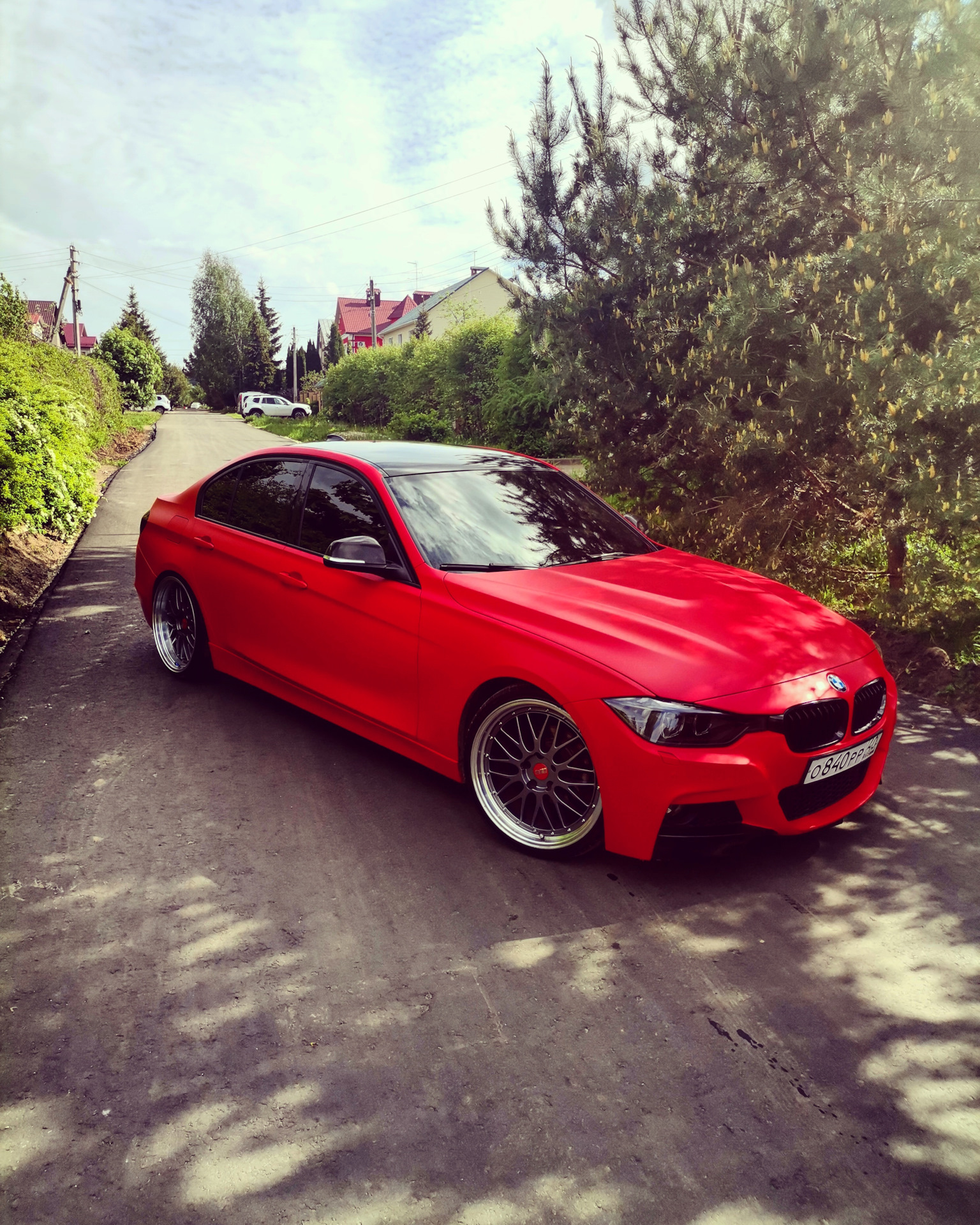 BMW f30 Red Matte