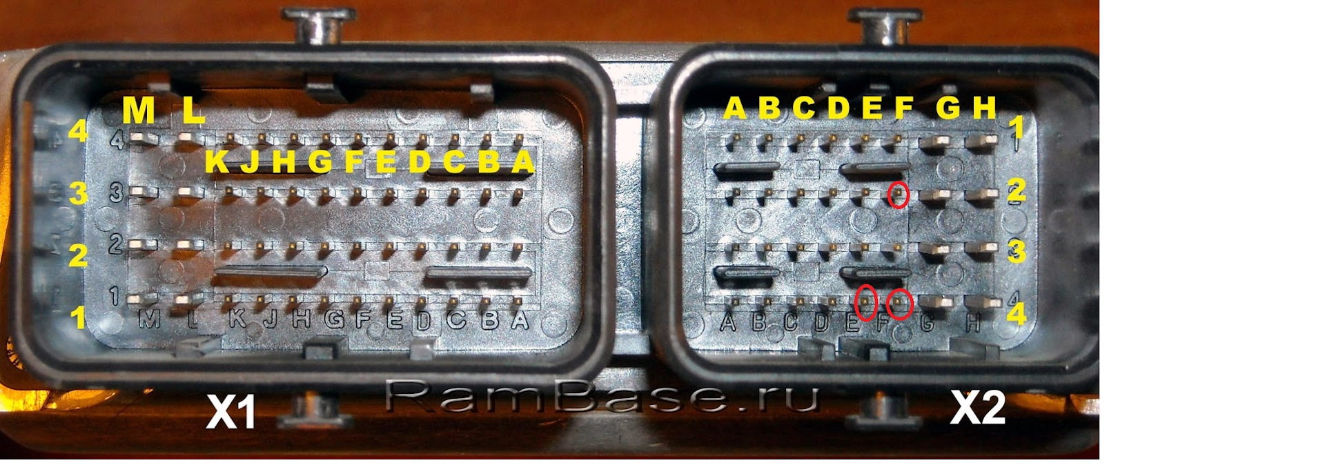 м74 кан распиновка контактов эбу