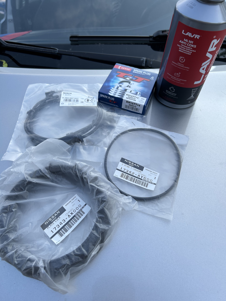 Фото в бортжурнале Nissan Micra (K12). Запчасти на фото: ML101, ORING, 17343AX000