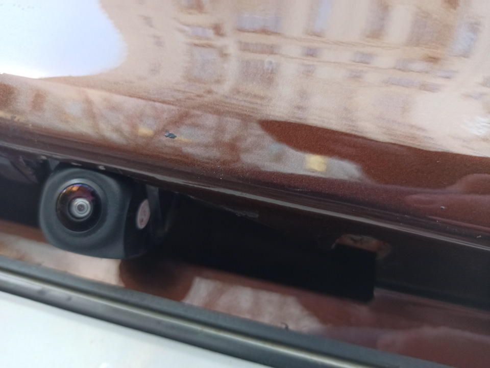 137. Установка Fisheye камеры заднего вида (170°) — Mazda 3 (2G) BL, 2 ...