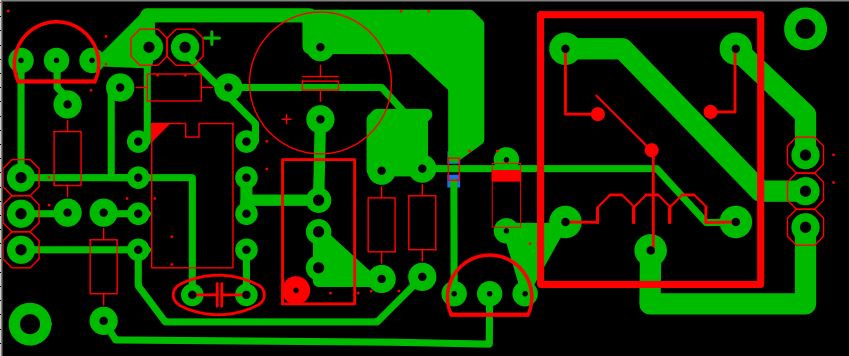 Lay time. Таймер 555 Sprint Layout. Реле времени ne555 печатная плата.