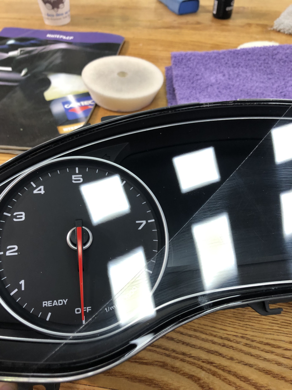 Полировка панели приборов — Audi A6 (C7), 2 л, 2016 года | своими ...