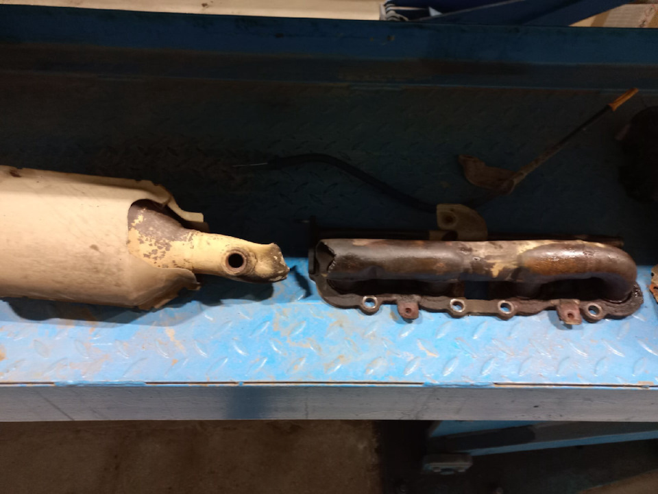 Трещина в правом выпускном коллекторе Lexus gx470 — Lexus GX (UZJ120 ...