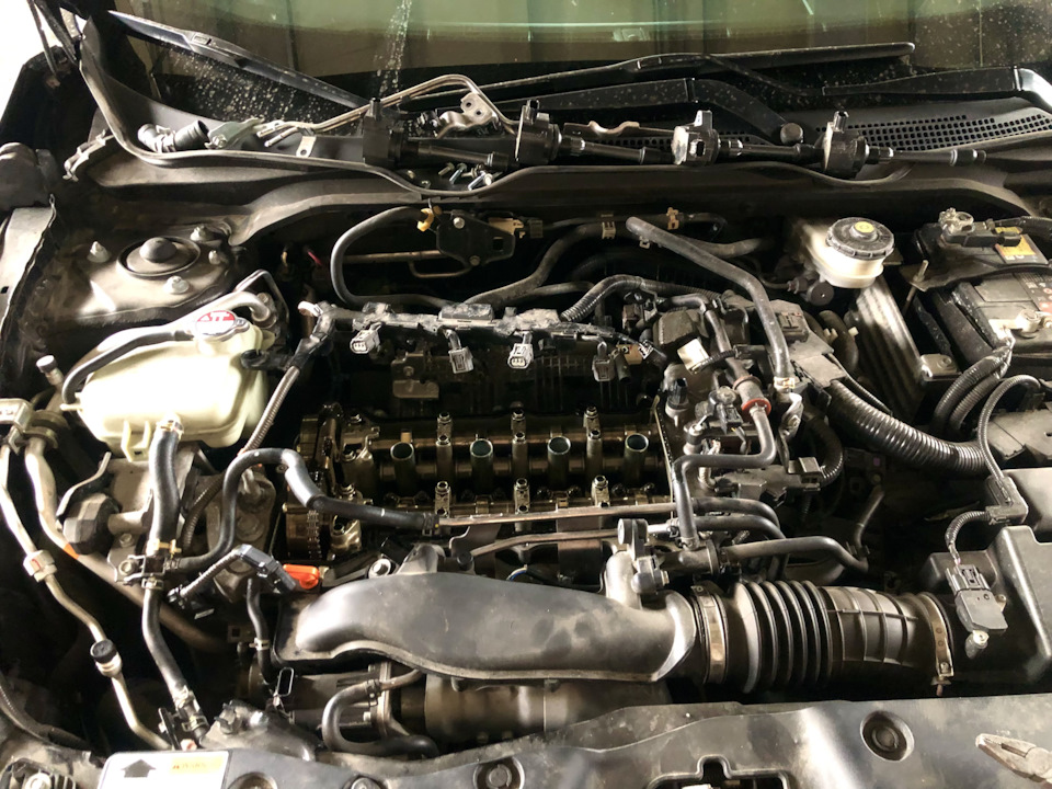 #11. Регулировка клапанов+ТО2. — Honda Civic 4D (10G), 1,5 л, 2017 года ...