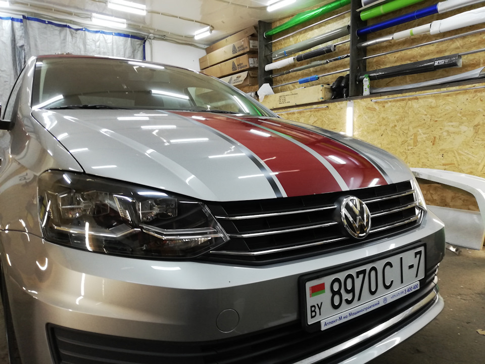 Полосы на VW Polo sedan gt