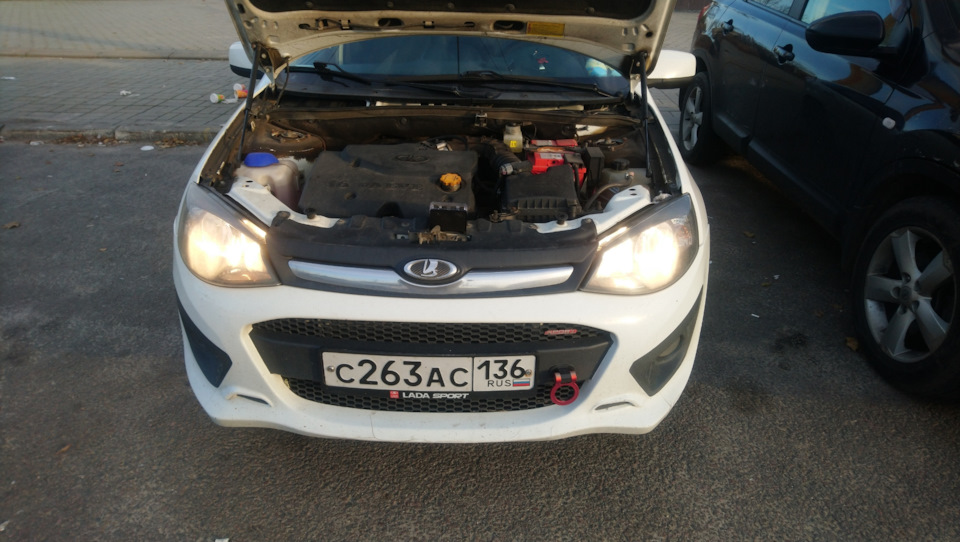 Дальний свет + небольшая поломка. — Lada Калина 2 Спорт, 1,6 л, 2017 ...