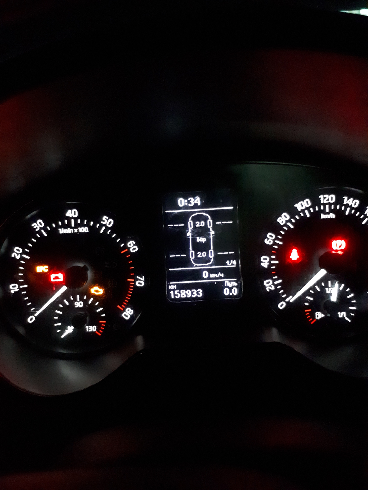 Контроль давления в шинах RDKS — Volkswagen Polo Sedan, 1,6 л, 2015 ...