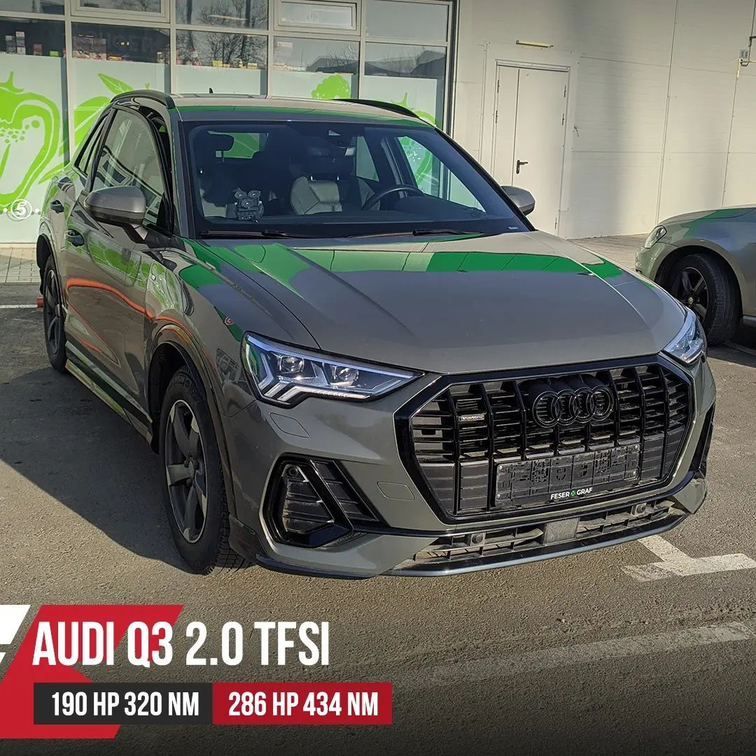 Чип тюнинг Audi Q3 F3 40TFSI DKTC 190hp = > Stage1 286hp 434Nm — Eurocode  чип тюнинг на DRIVE2