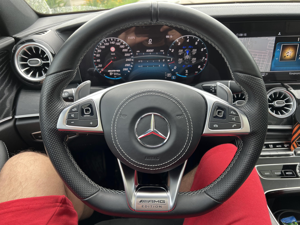 24) Увеличенные подрулевые лепестки — Mercedes-Benz E-Class (W213), 2 л ...