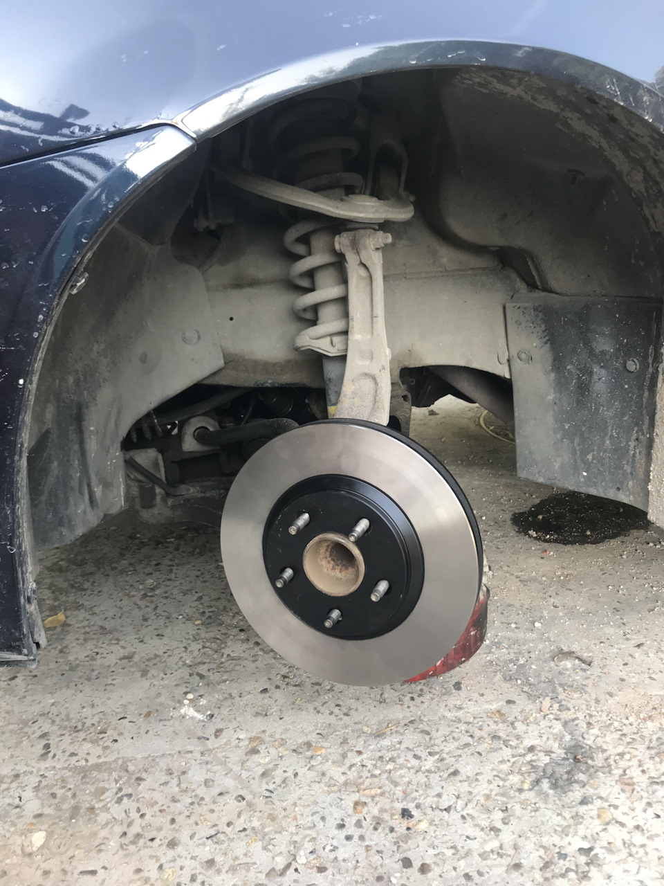 Тормозные диски и колодки. — Cadillac CTS (1G), 2,6 л, 2003 года ...