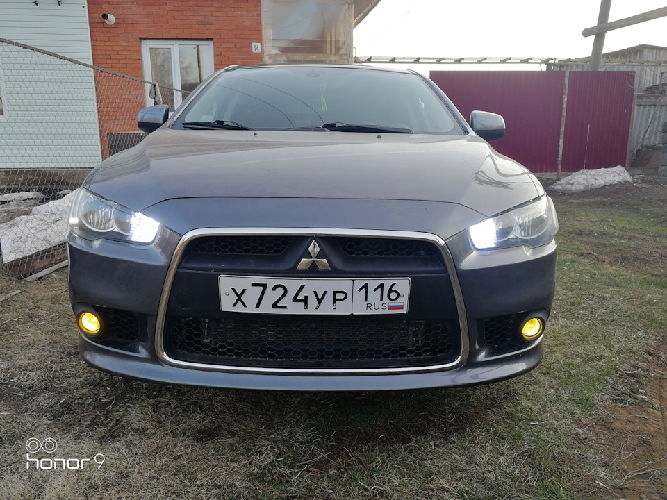 Mitsubishi Lancer X: Перечень применяемых ламп