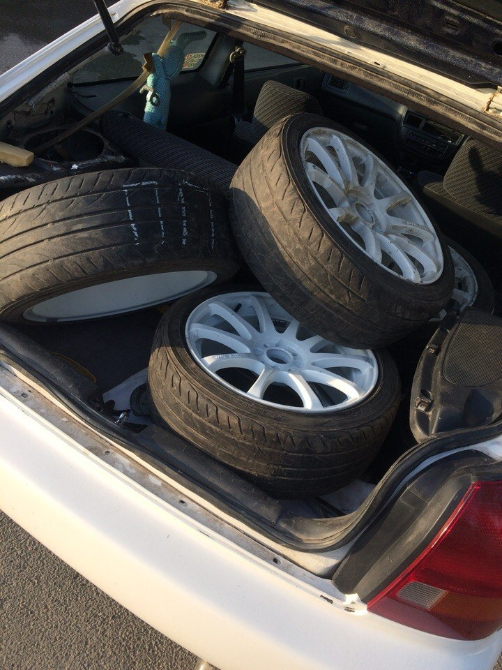 с 13" на 16" обновление дисков — Honda Civic Hatchback (6G), 1,5 л ...