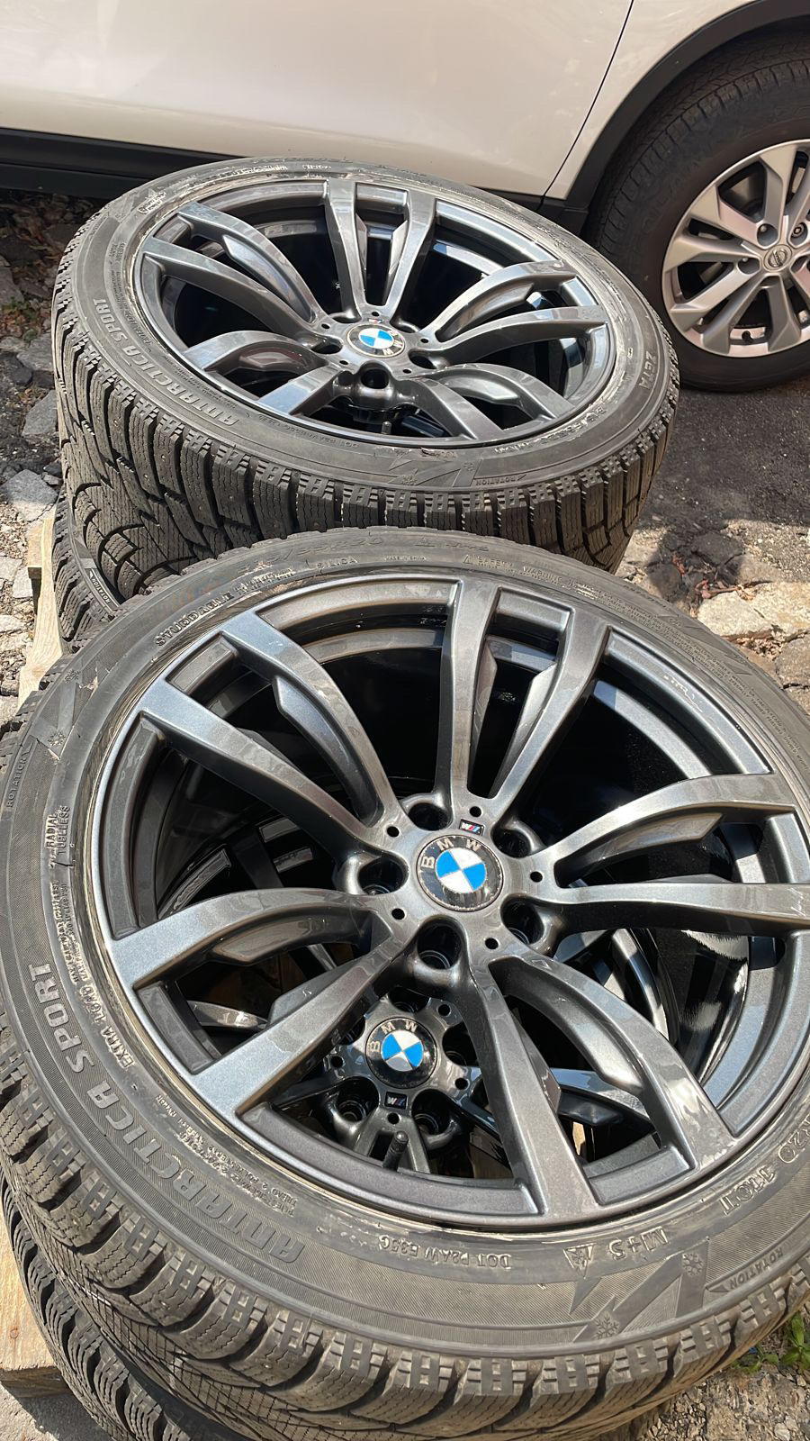 Покраска зимних дисков 469 стиля — BMW X6 (E71/E72), 3 л, 2012 года ...