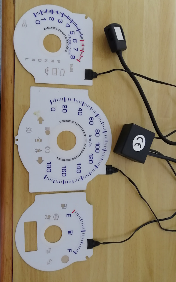 Люминесцентная подсветка спидометра HONDA FIT . на Honda Fit (1G ...