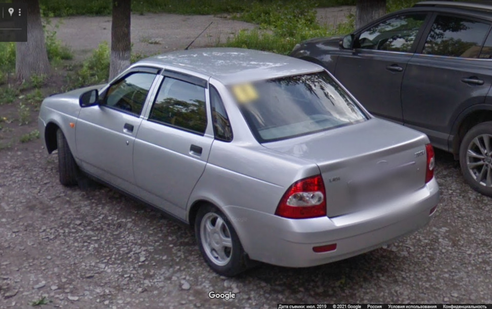 Снежная королева на панорамах улиц Google Maps — Lada Приора седан, 1,6 ...