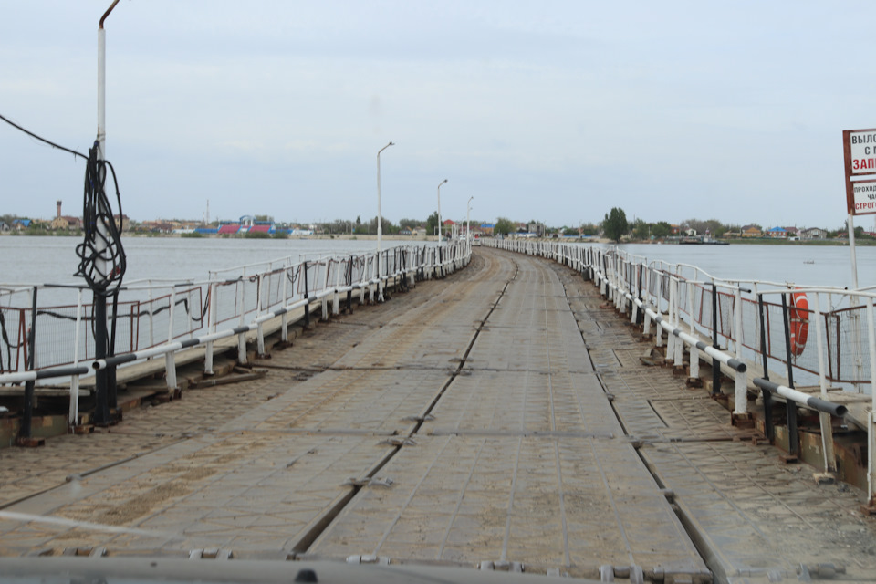 Наплавной мост в АО — Mitsubishi Pajero (4G)