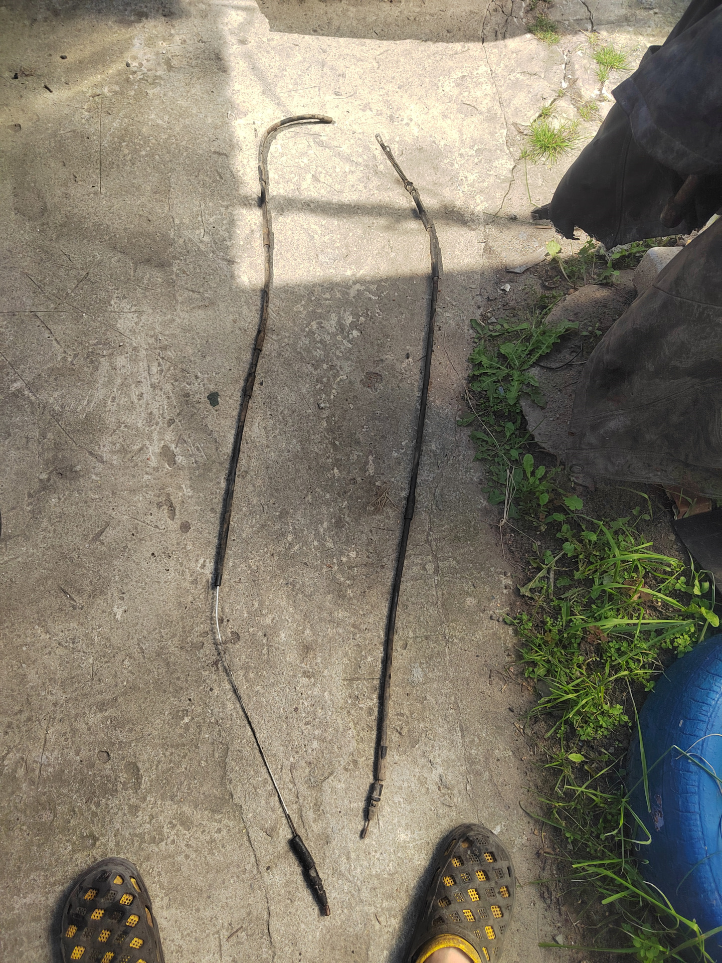 Замена троса ручника — LADA 11113 Ока, 0,8 л., 2003 года | расходники ...