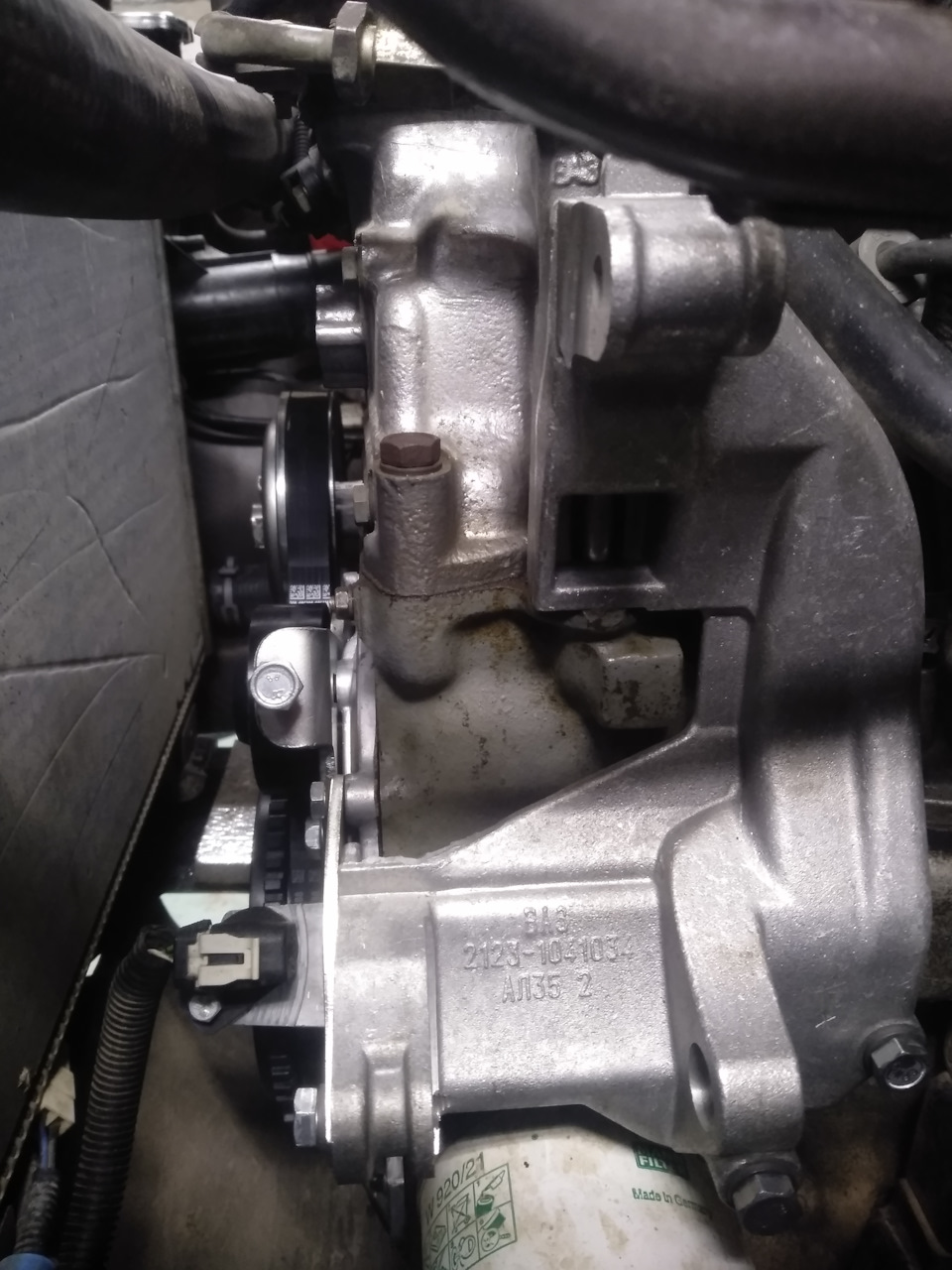 Перенос генератора наверх — Lada 2329, 1,7 л, 2008 года | электроника ...