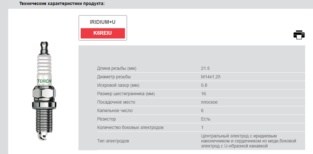 Свечи Torch есть на 1.2 TSI? — Skoda Yeti, 1,2 л., 2011 года | другое ...