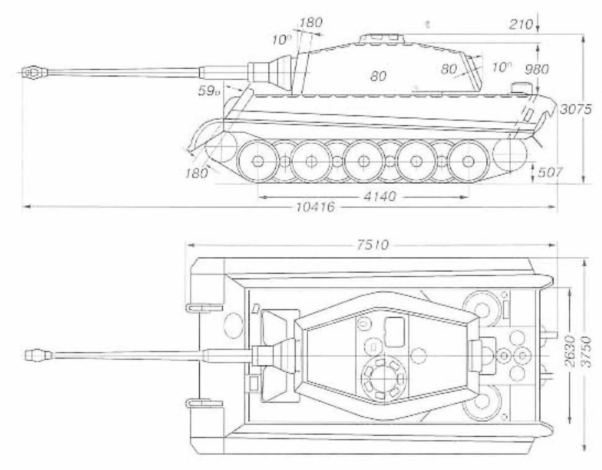 Чертеж танка с размерами. Чертёж танка тигр 2. Танк тигр 2 чертежи. Королевский тигр танк чертежи. Чертежи танка Королевский тигр.