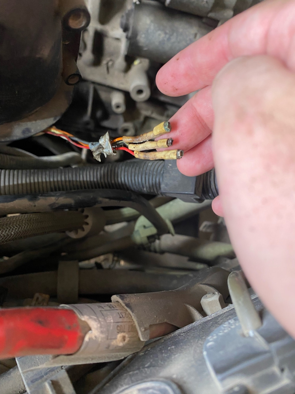 Замена штекера(розетки) ДПКВ BMW e60 — BMW 5 series (E60), 2,5 л, 2005 ...