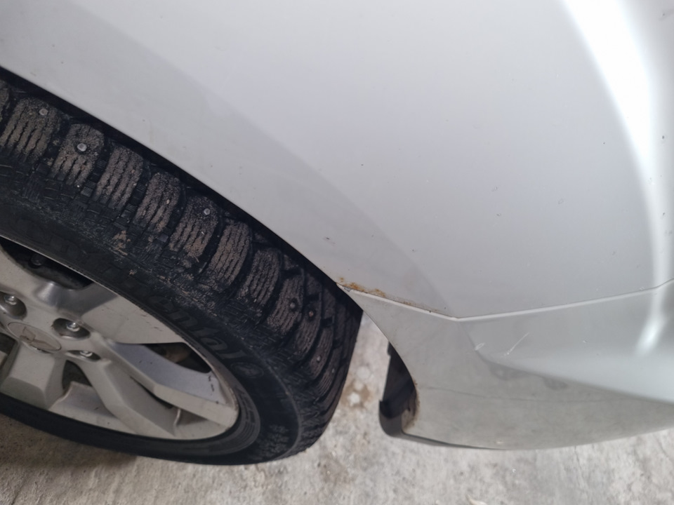 Переднее правое крыло, до — Mitsubishi Outlander XL