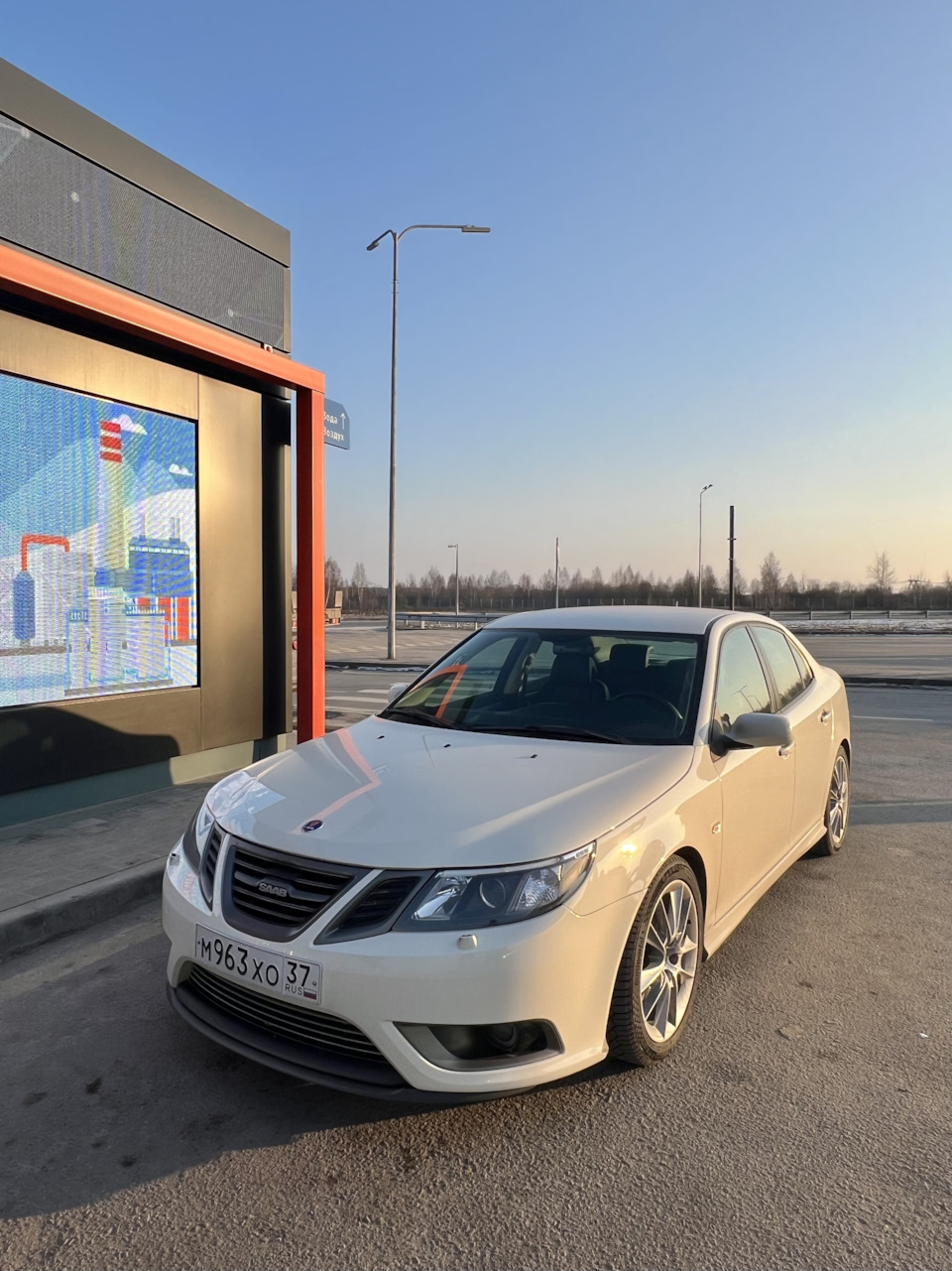 Снова платка М12 — Saab 9-3 (2G)