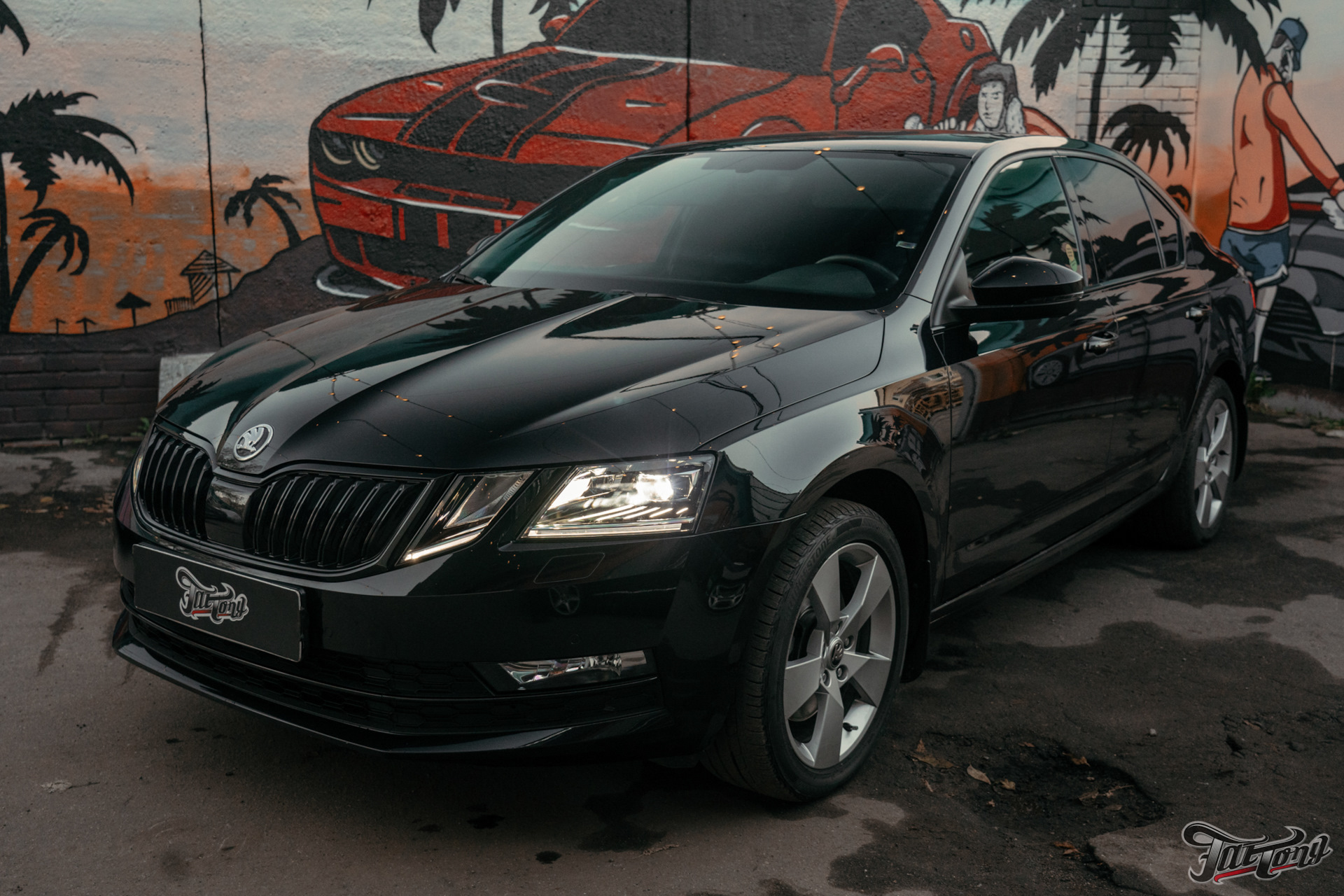 Skoda Octavia Black антихром