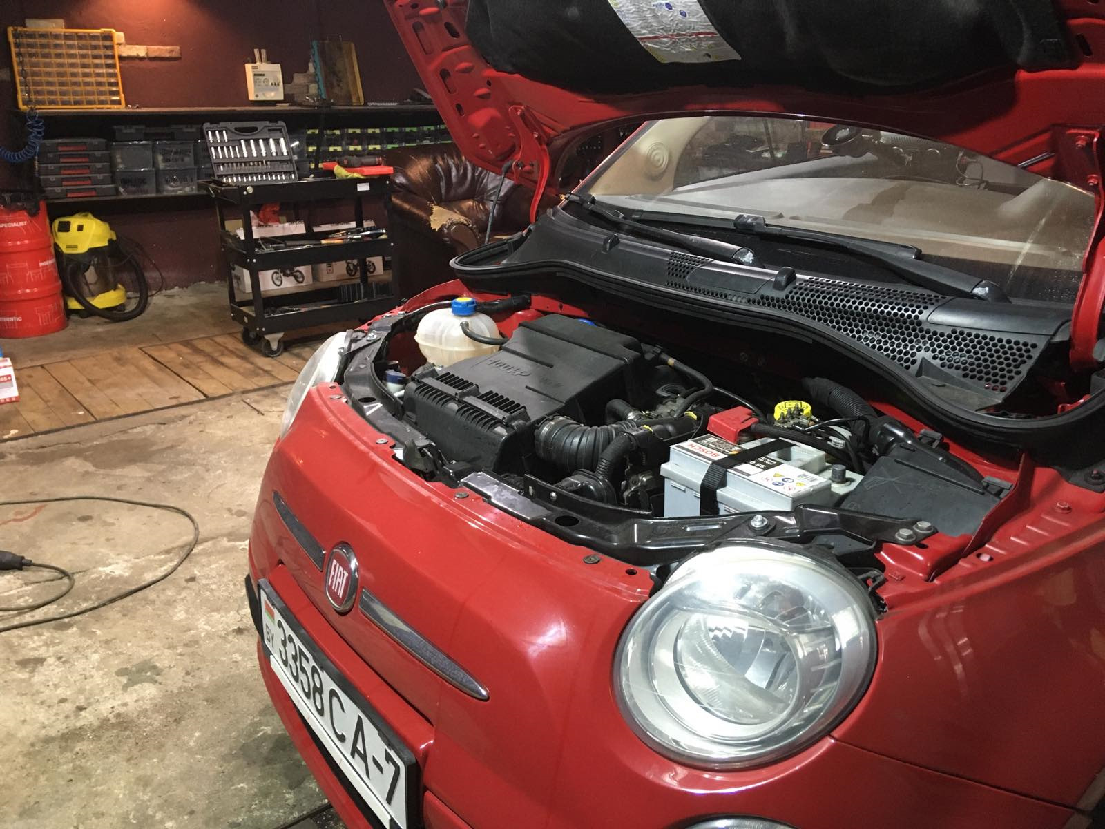 Балансировка вентилятора — FIAT 500 (1G), 1,4 л, 2008 года | своими ...