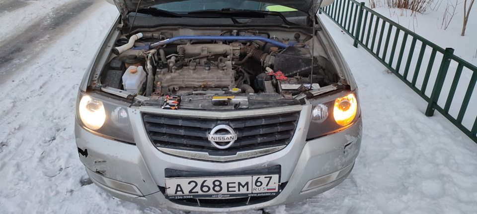 Диоды Маяк в габариты Альмера Классик — Nissan Almera Classic (B10), 1 ...