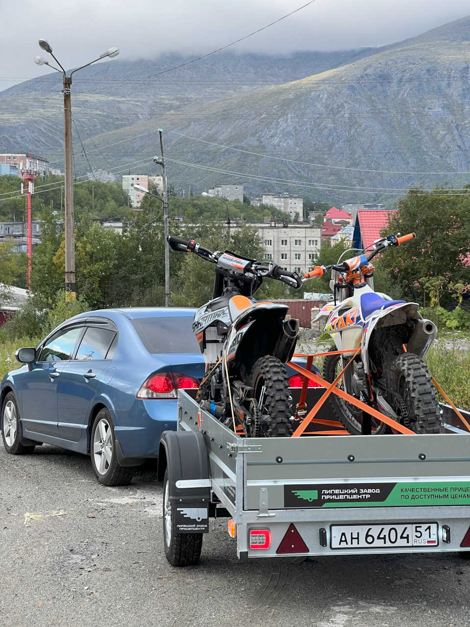 Прицеп для цивика от липецкого завода — Honda Civic 4D (8G), 1,8 л, 2010  года | видео | DRIVE2