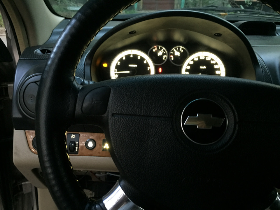 Самодельный подогрев руля — Chevrolet Aveo Sedan (1G), 1,6 л, 2007 года ...