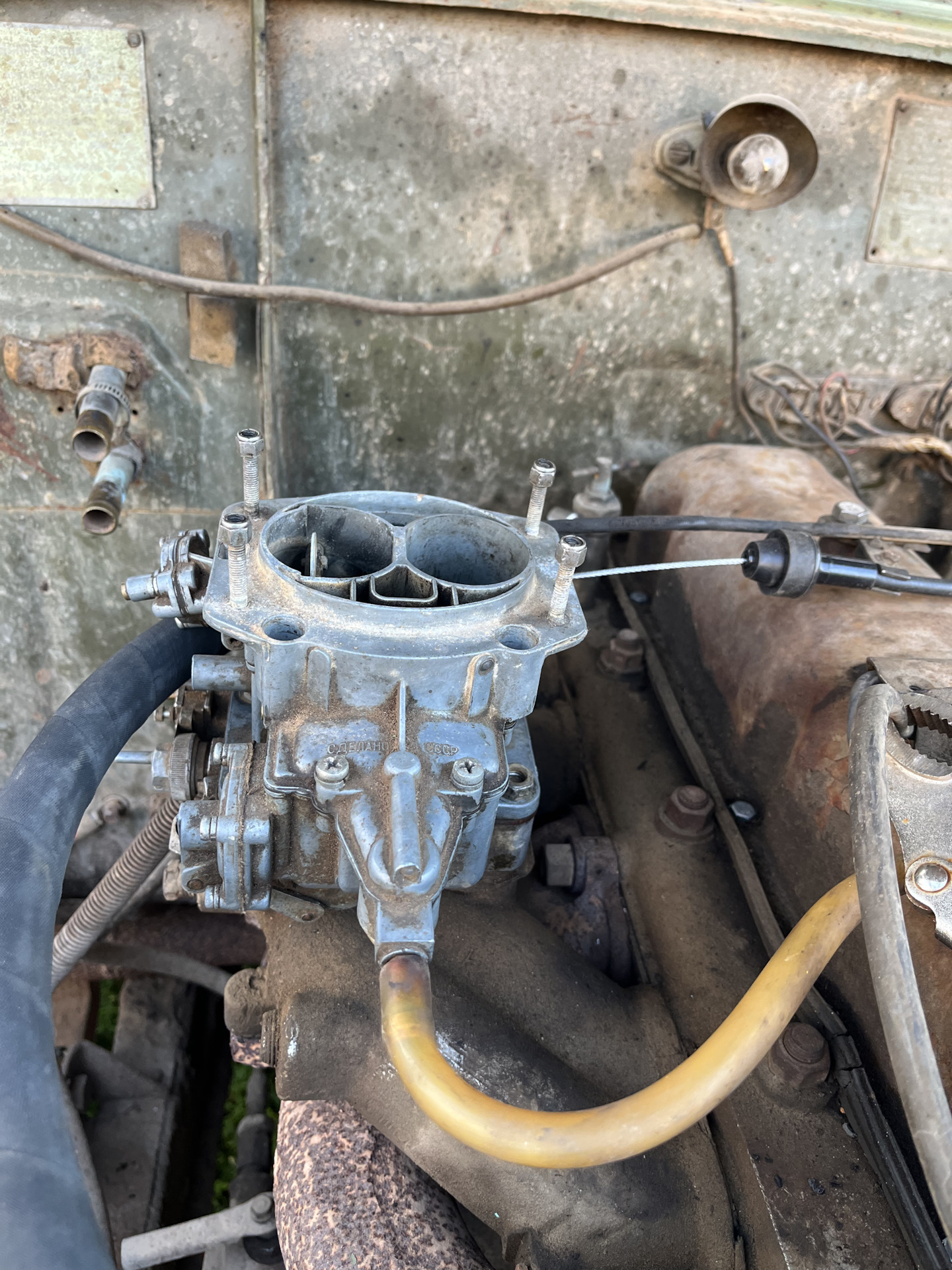 «Новый» Карбюратор — ГАЗ 69, 2,4 л, 1958 года | своими руками | DRIVE2