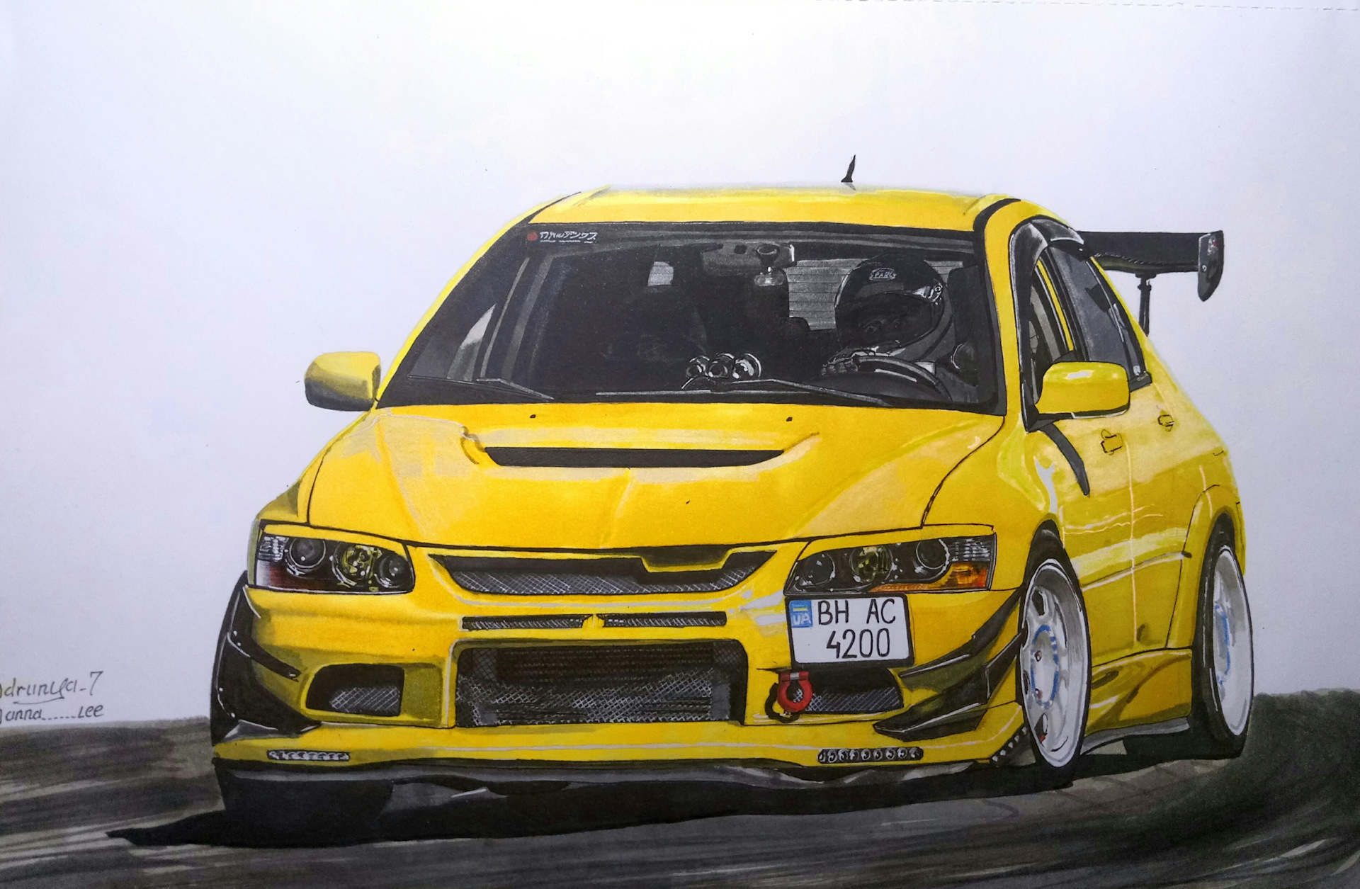 Mitsubishi Lancer Evolution 9 Art