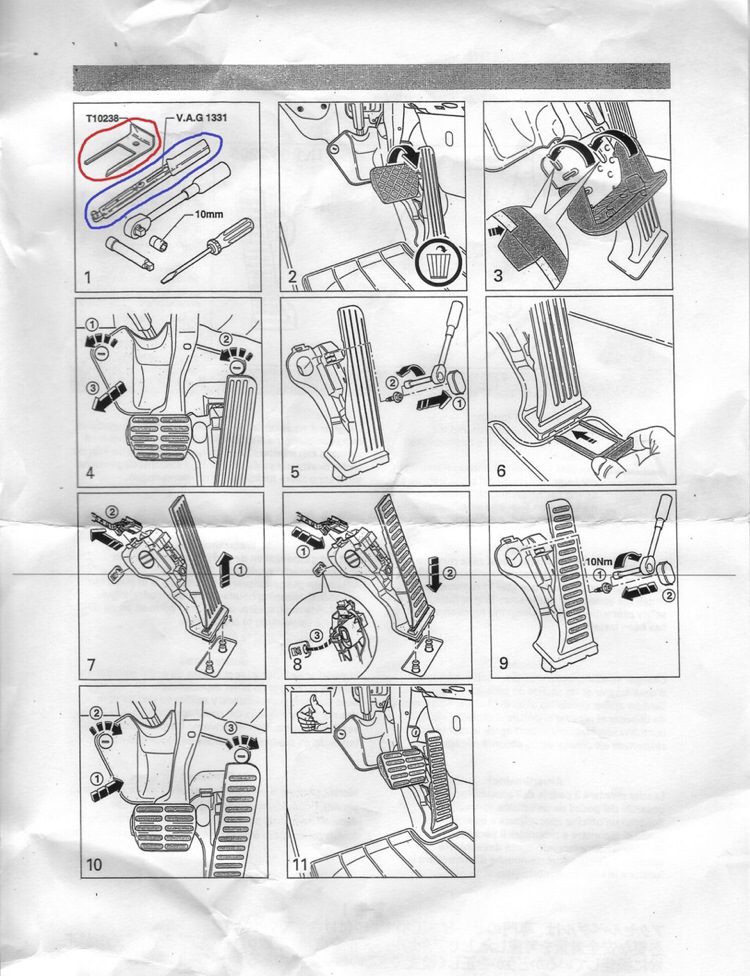 Накладки на педали — Volkswagen Jetta VI, 2,5 л, 2012 года | аксессуары ...