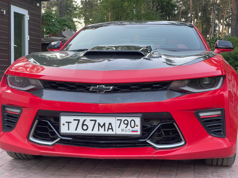 Карбон. Ковш на капот — Chevrolet Camaro VI, 2 л, 2016 года | стайлинг ...