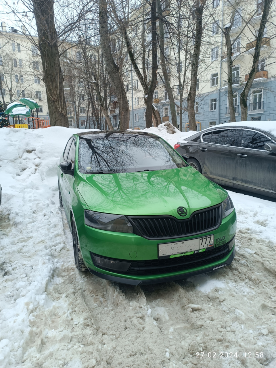 Последствия устранены. — Skoda Rapid (1G), 1,6 л, 2017 года | кузовной  ремонт | DRIVE2