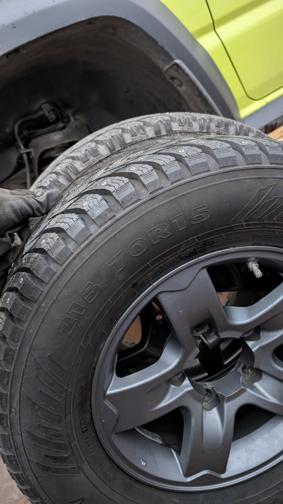 215/80/15 vs 215/70/15 — Suzuki Jimny (4G), 1,5 л, 2022 года | шины ...