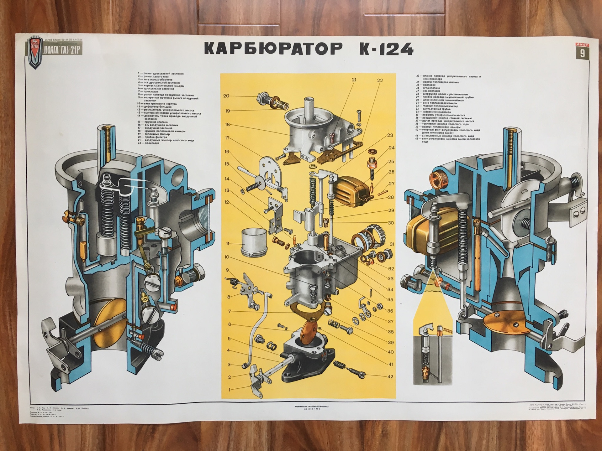 Схема карбюратора зил 131