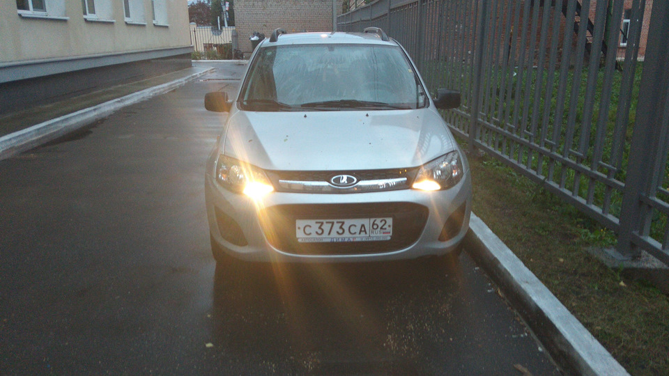 Опять замена габарита/ДХО — Lada Калина 2 универсал, 1,6 л, 2014 года ...