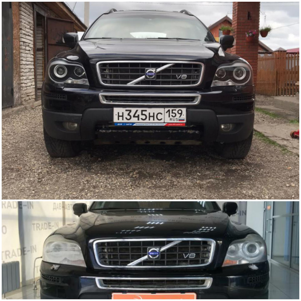 Правый корпус фары Volvo XC90 II 2014-2019 (3 блока)