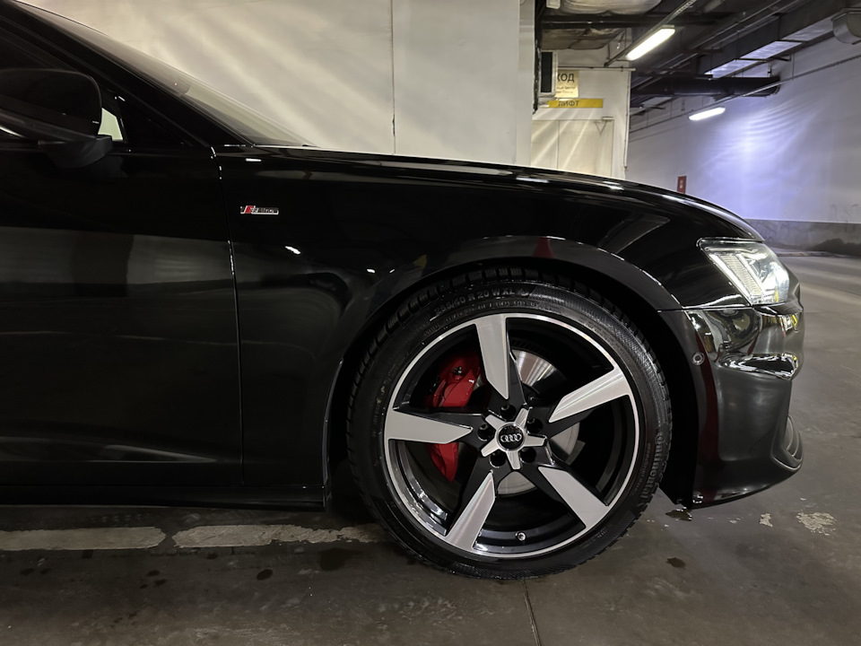 Красные суппорта — Audi A6 Avant (C8), 3 л, 2019 года | стайлинг | DRIVE2