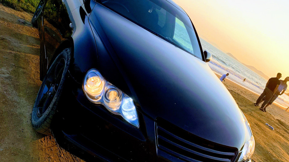 Toyota Mark X (GRX120) 2.5 бензиновый 2005 | Чёрная фурия на DRIVE2
