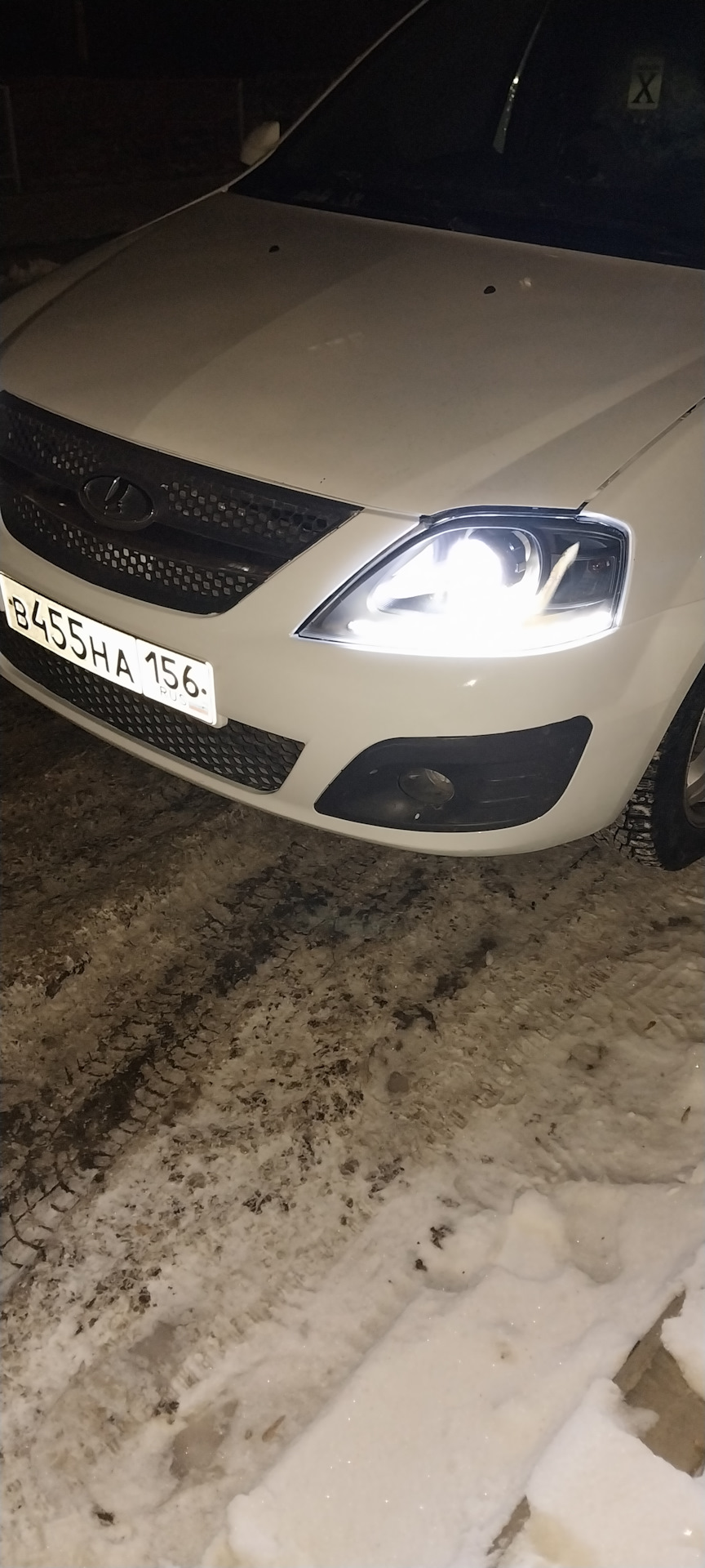 Лэд фары и свежий бампер на Ларгус — Lada Ларгус, 1,6 л, 2013 года ...