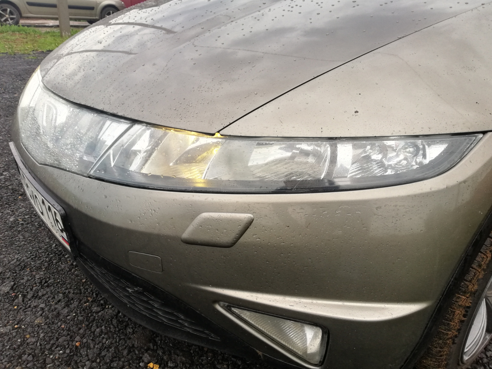 Полирую фары, долго, дорого) — Honda Civic 5D (8G), 1,8 л., 2008 года ...