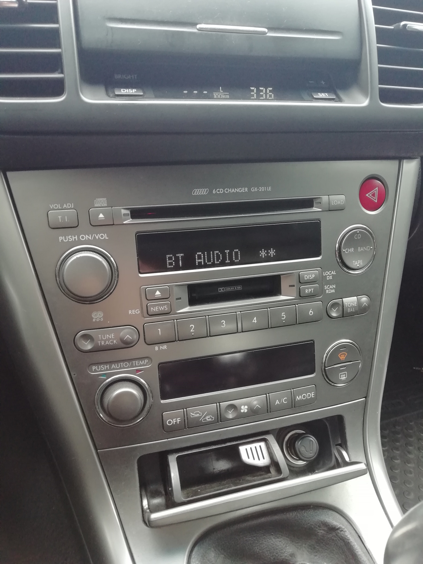 Правильная магнитола. — Subaru Legacy (BL/BP), 2 л, 2005 года ...