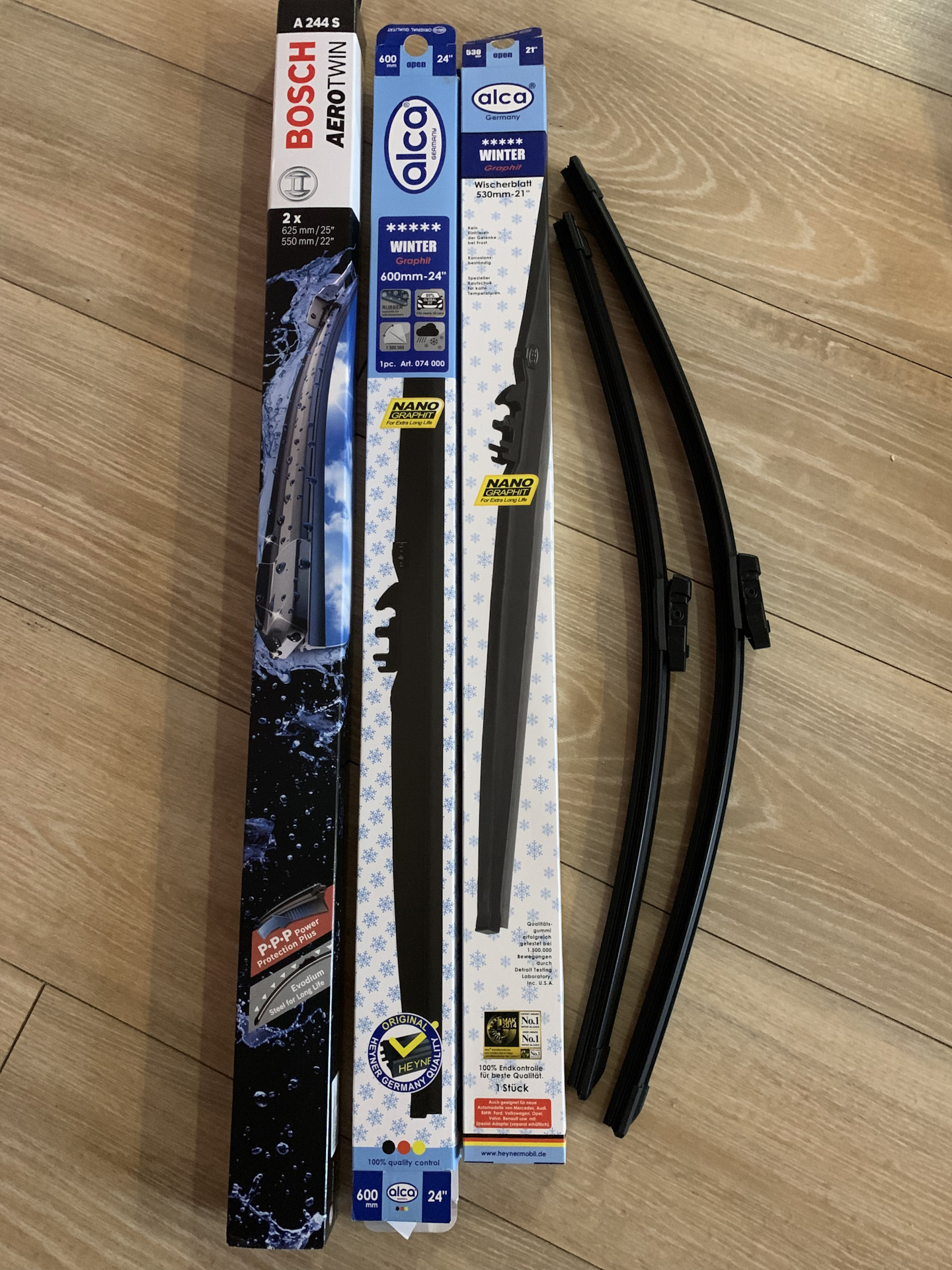 комплект зимних дворников alca