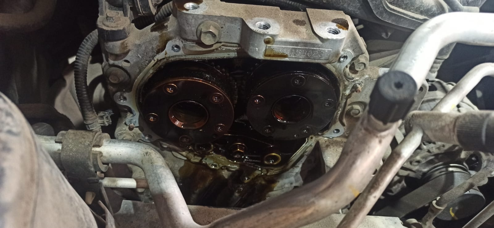 Чистка клапана фазорегулятора + замена масла в двс — Nissan X-Trail III ...