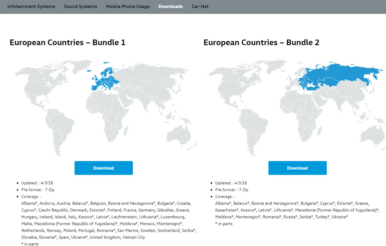 Map update. Discovermedia2_eu2_1115. Страны в которых есть Фольксваген на карте. Фольксваген в России сеть распространение.