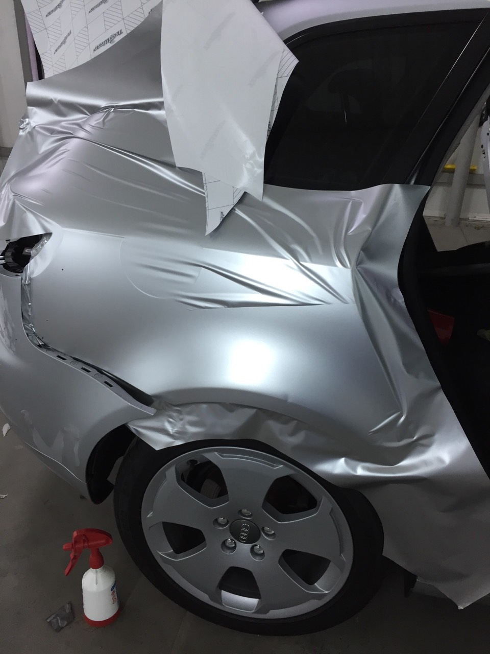 Оклейка Матовой хром пленкой, делаем дизайн)) — Audi A3 Sportback (8PA ...